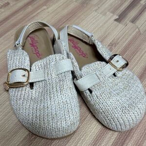 Jellypop Kids Tan Buckle Slippers